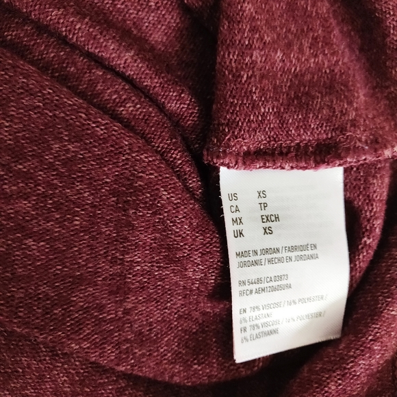 American Eagle Soft & Sexy plush maroon shirt - Picture 8 of 8